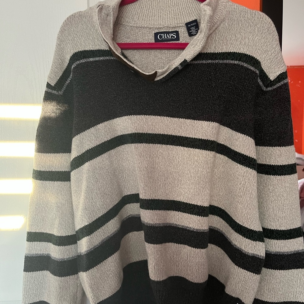 Chaps oversized quarter-zip sweatshirt (size XL)